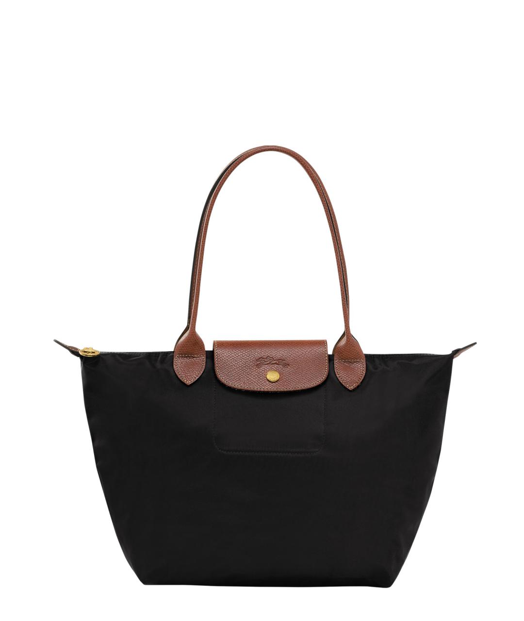LONGCHAMP Черная синтетическая сумка тоут, фото 1