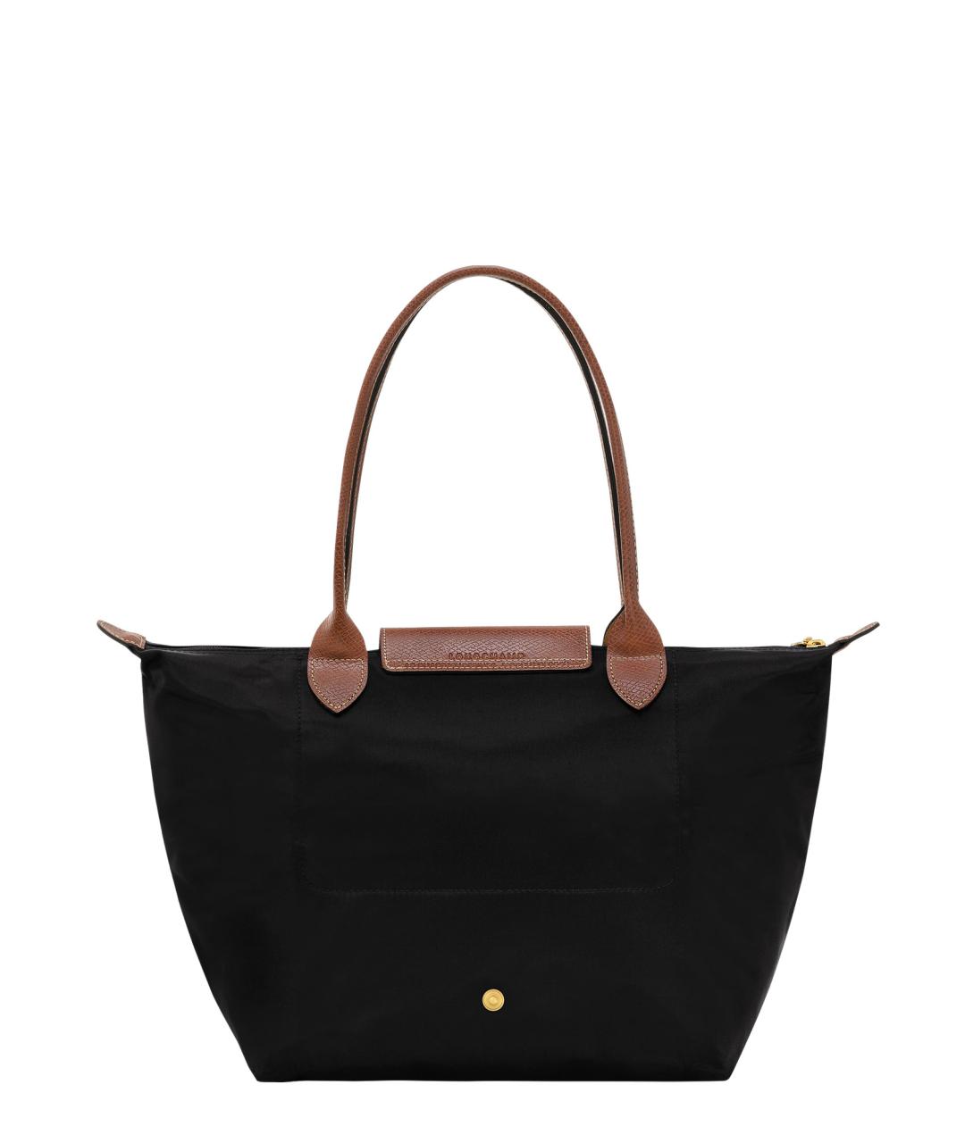 LONGCHAMP Черная синтетическая сумка тоут, фото 2