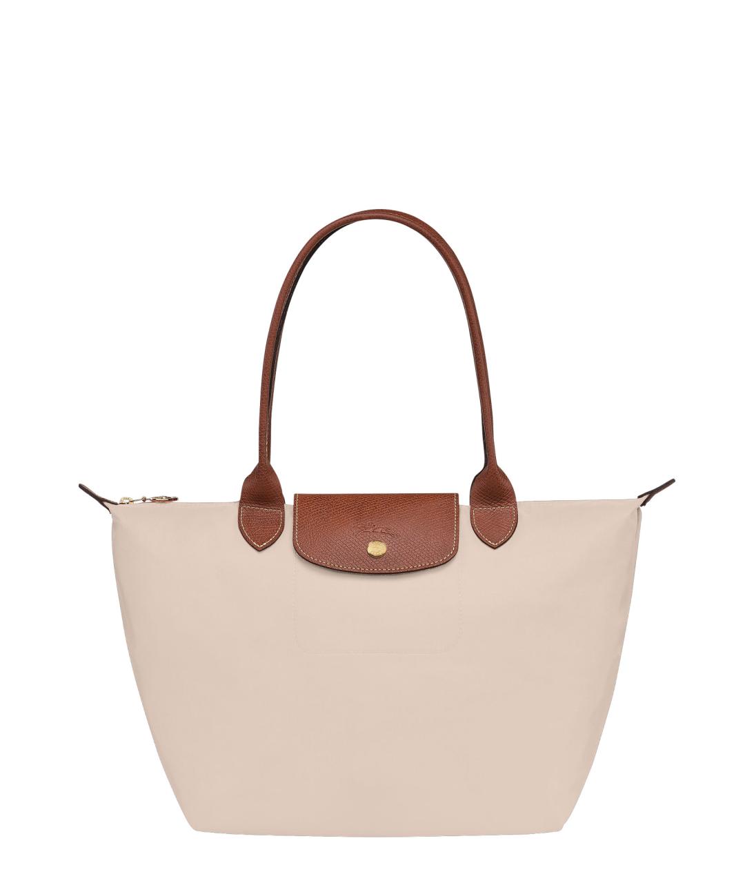 LONGCHAMP Белая синтетическая сумка тоут, фото 1