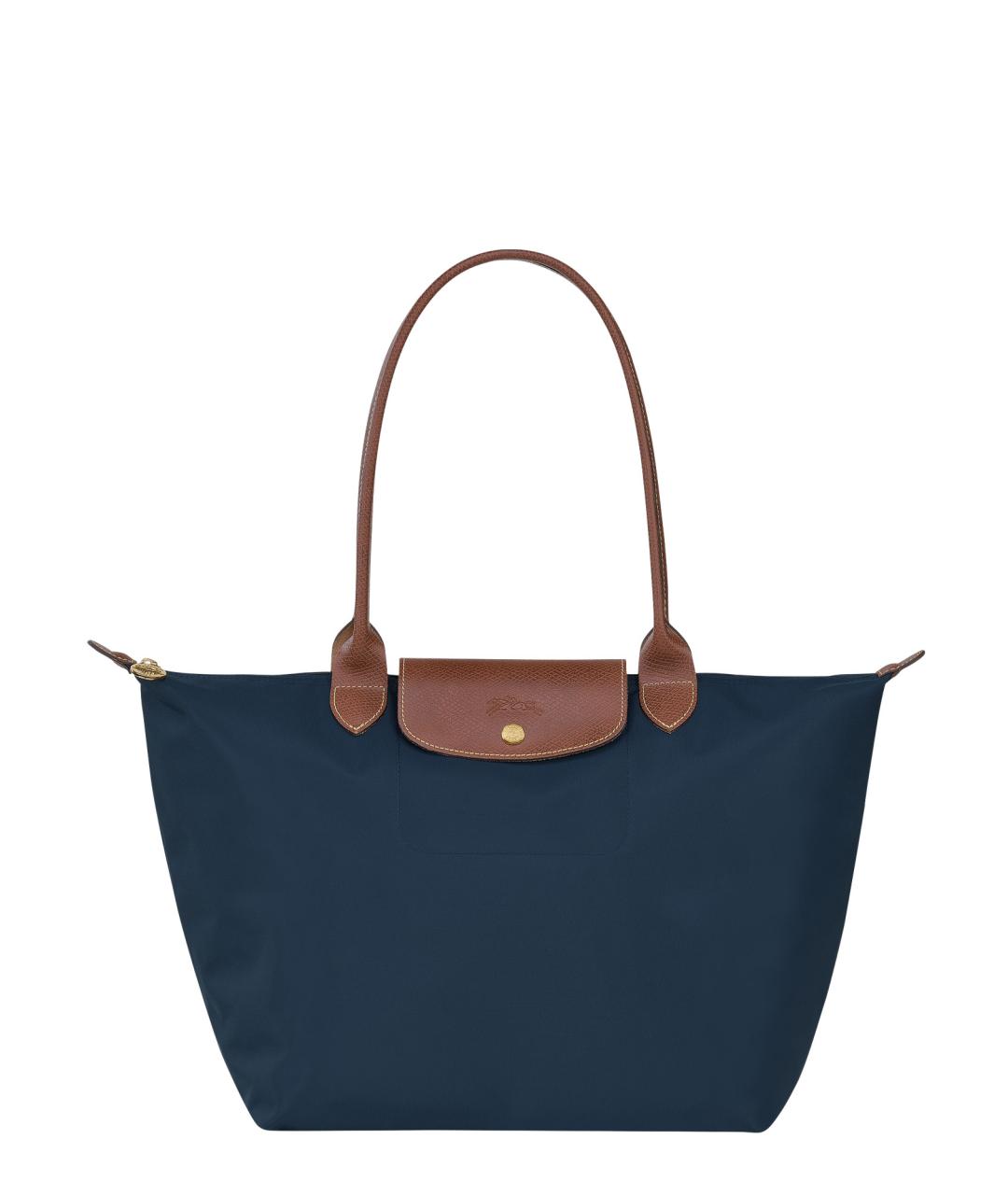 LONGCHAMP Синяя синтетическая сумка тоут, фото 1