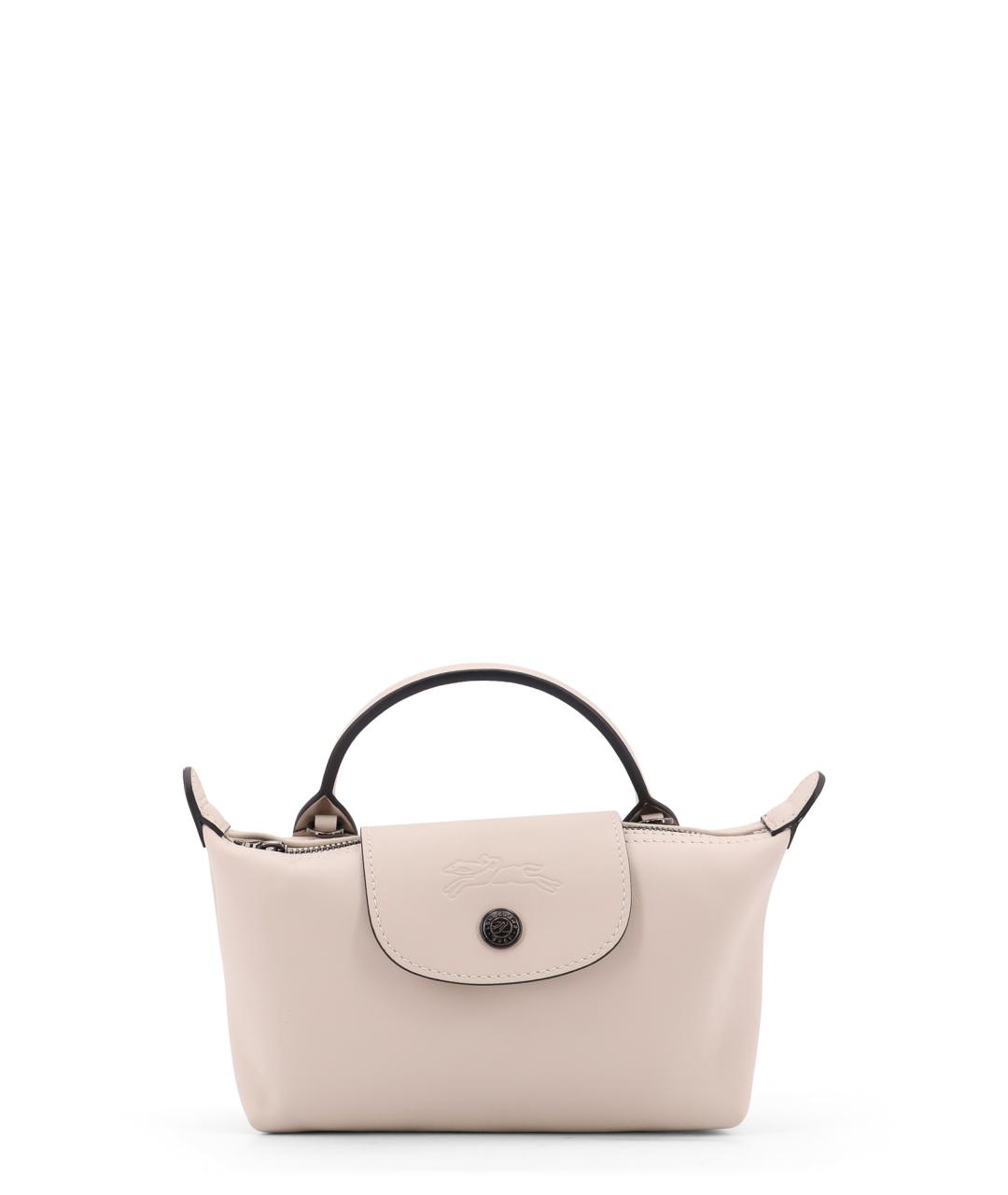 LONGCHAMP Белая синтетическая сумка тоут, фото 1