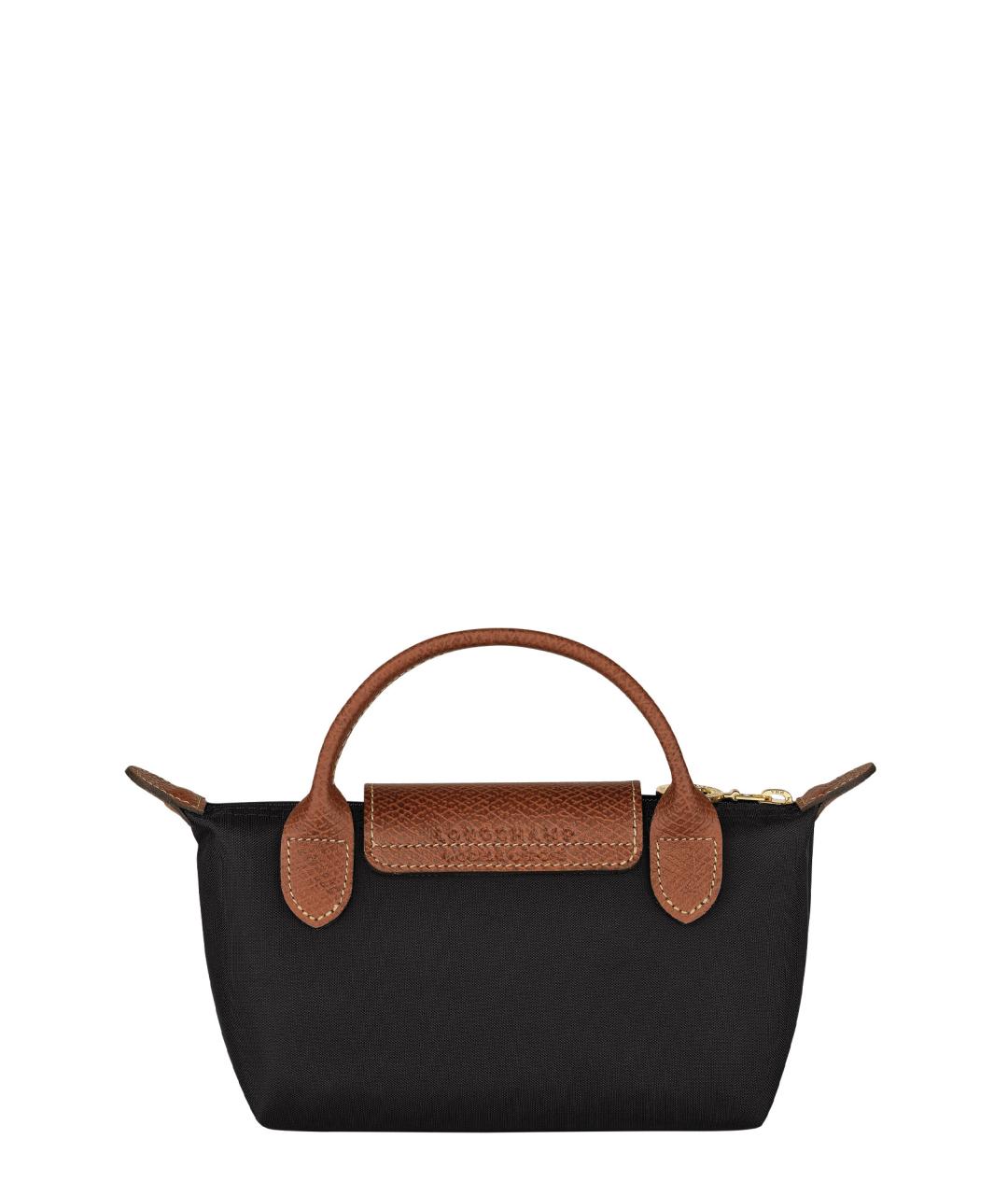 LONGCHAMP Черная синтетическая сумка тоут, фото 2
