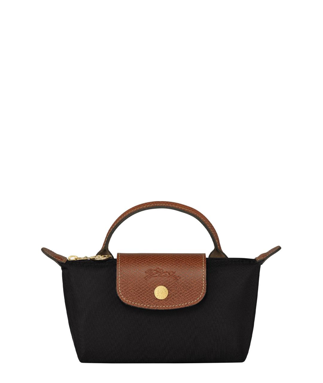 LONGCHAMP Черная синтетическая сумка тоут, фото 1