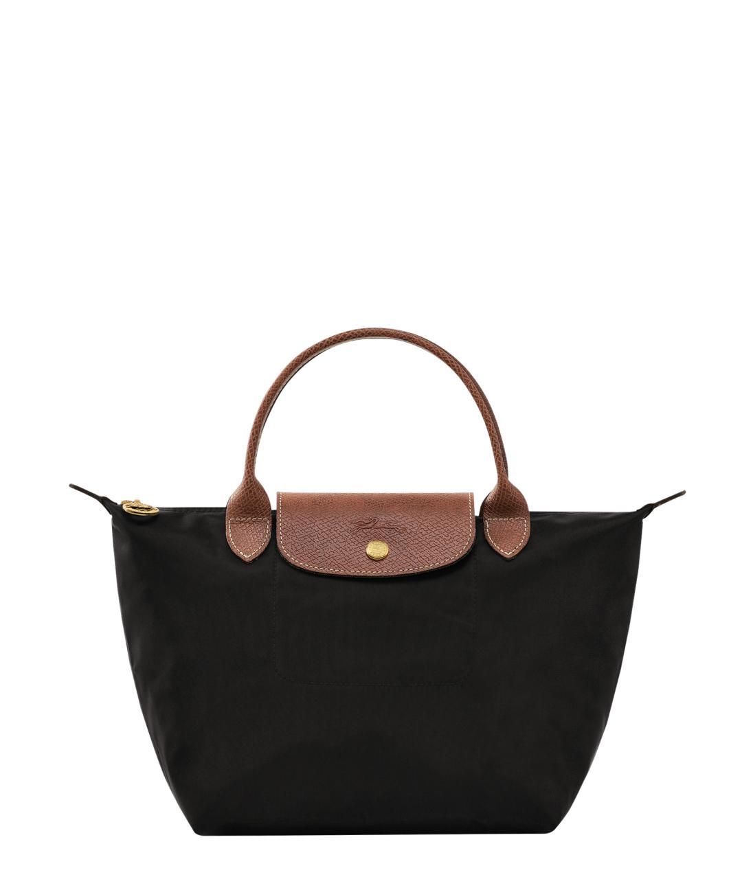 LONGCHAMP Черная синтетическая сумка тоут, фото 1