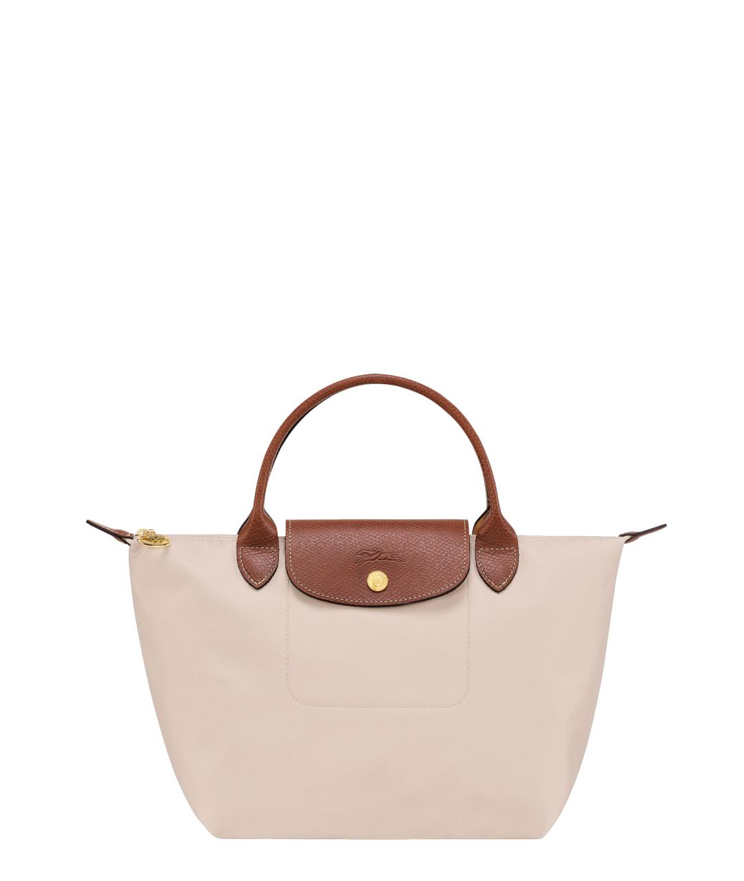 LONGCHAMP Белая синтетическая сумка тоут, фото 1