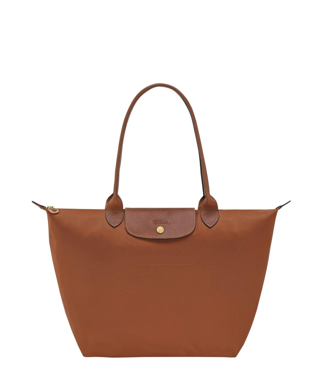 LONGCHAMP Коричневая синтетическая сумка тоут, фото 1