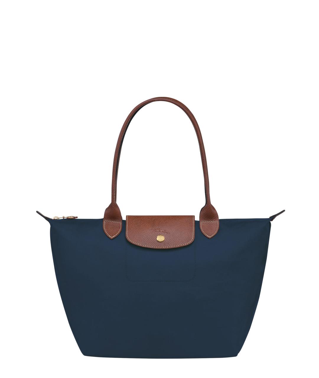 LONGCHAMP Синяя синтетическая сумка тоут, фото 1