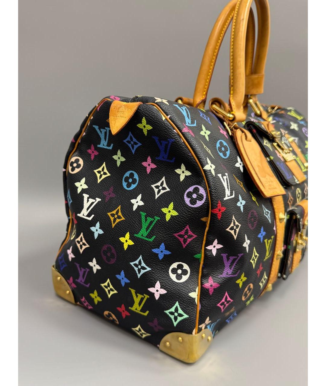 LOUIS VUITTON Черная дорожная/спортивная сумка, фото 7