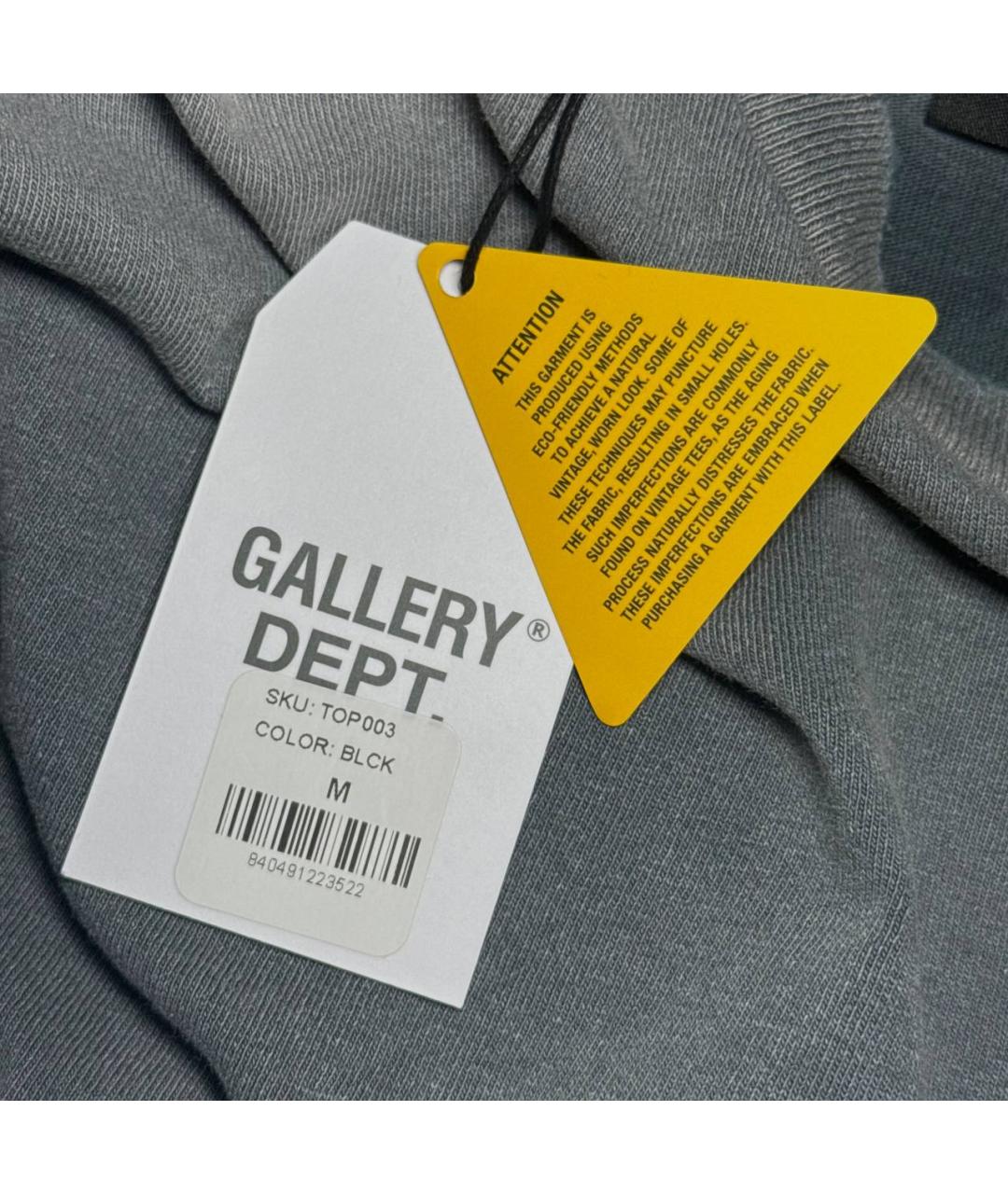Gallery Dept Серая хлопковая футболка, фото 8