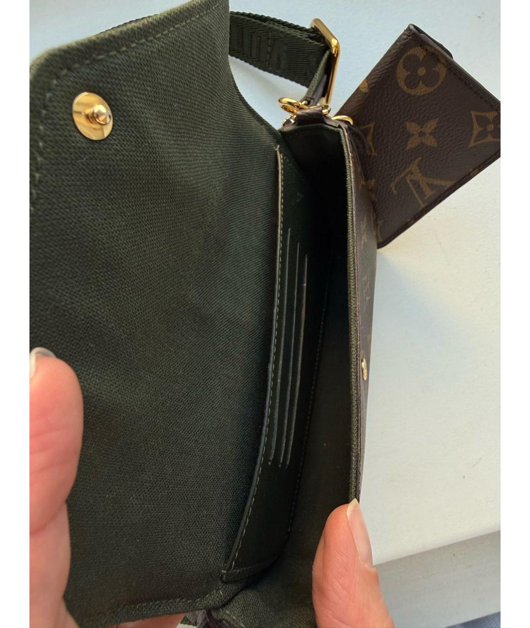 LOUIS VUITTON Коричневая сумка через плечо, фото 4