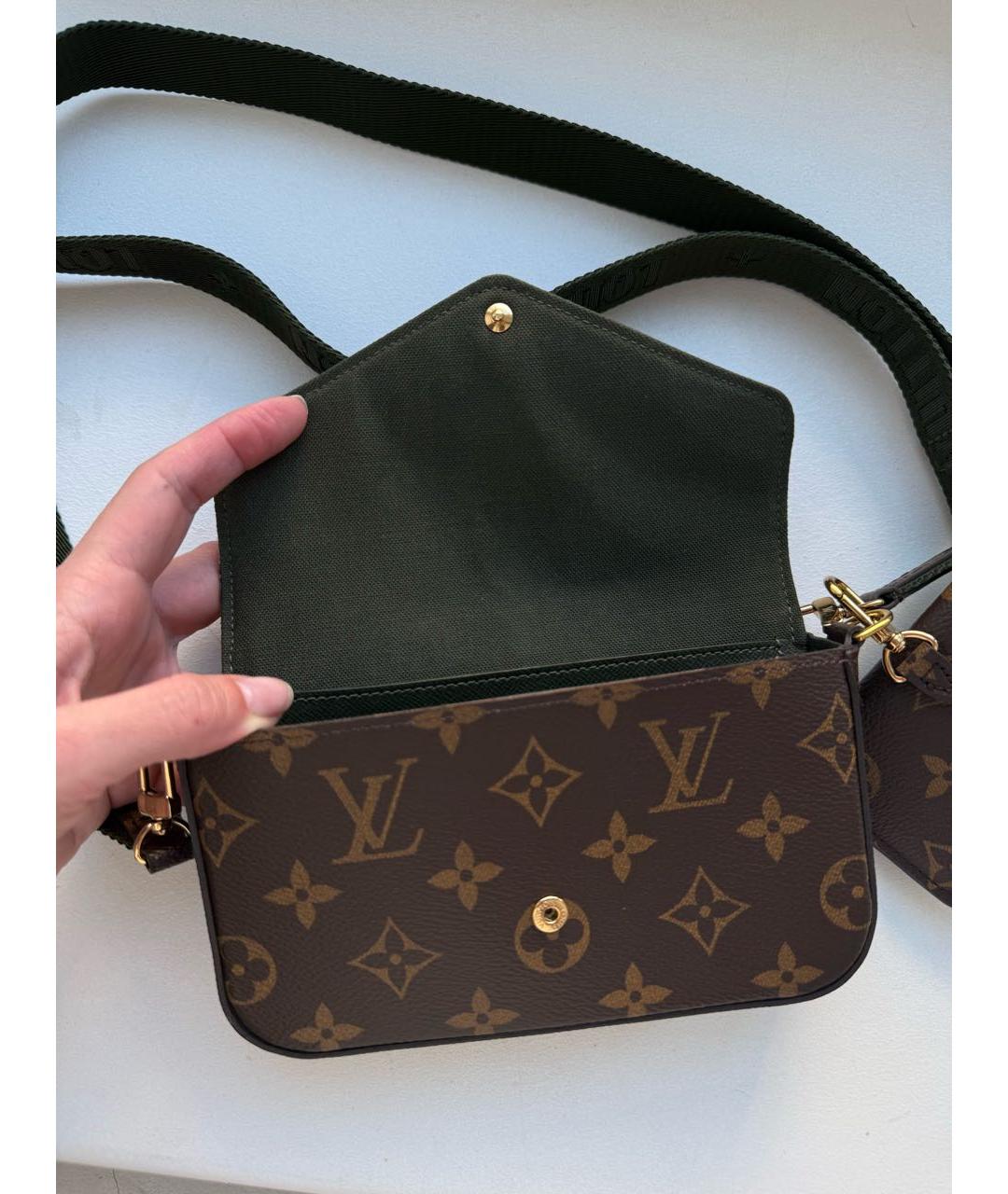 LOUIS VUITTON Коричневая сумка через плечо, фото 2