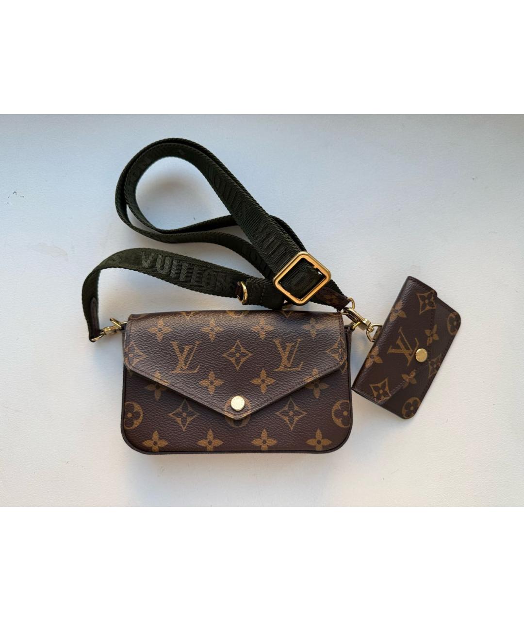 LOUIS VUITTON Коричневая сумка через плечо, фото 8