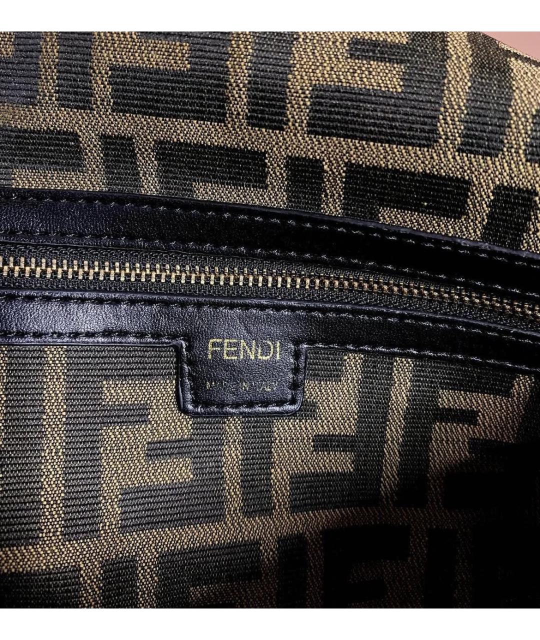 FENDI Коричневая сумка через плечо, фото 3
