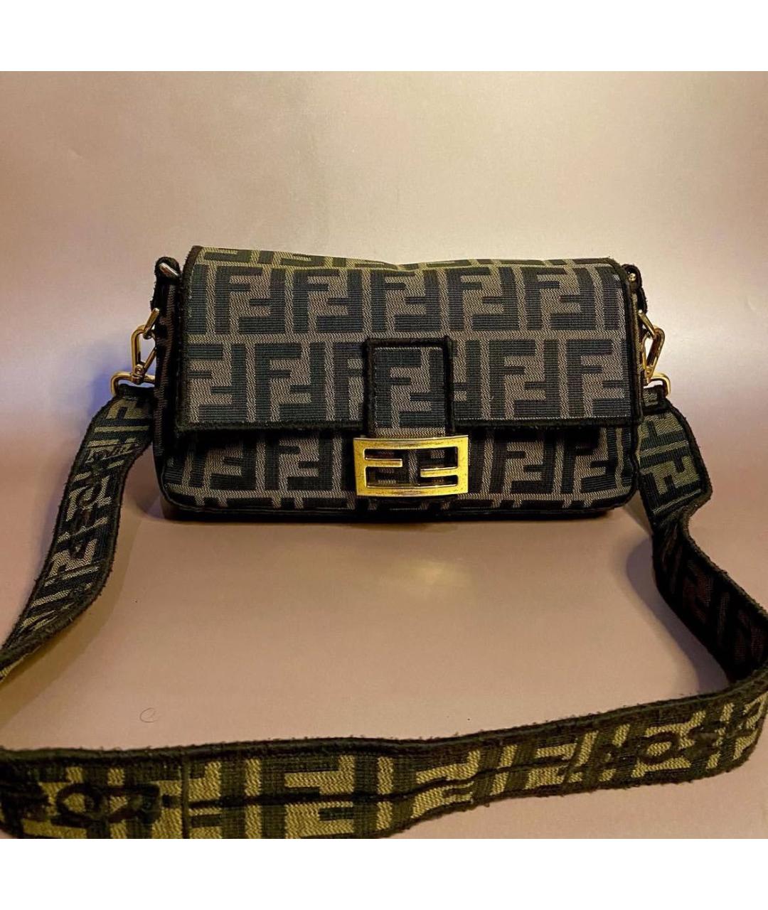 FENDI Коричневая сумка через плечо, фото 5