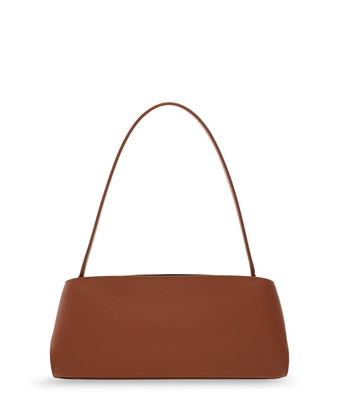 FERRAGAMO Коричневая кожаная сумка с короткими ручками, фото 2