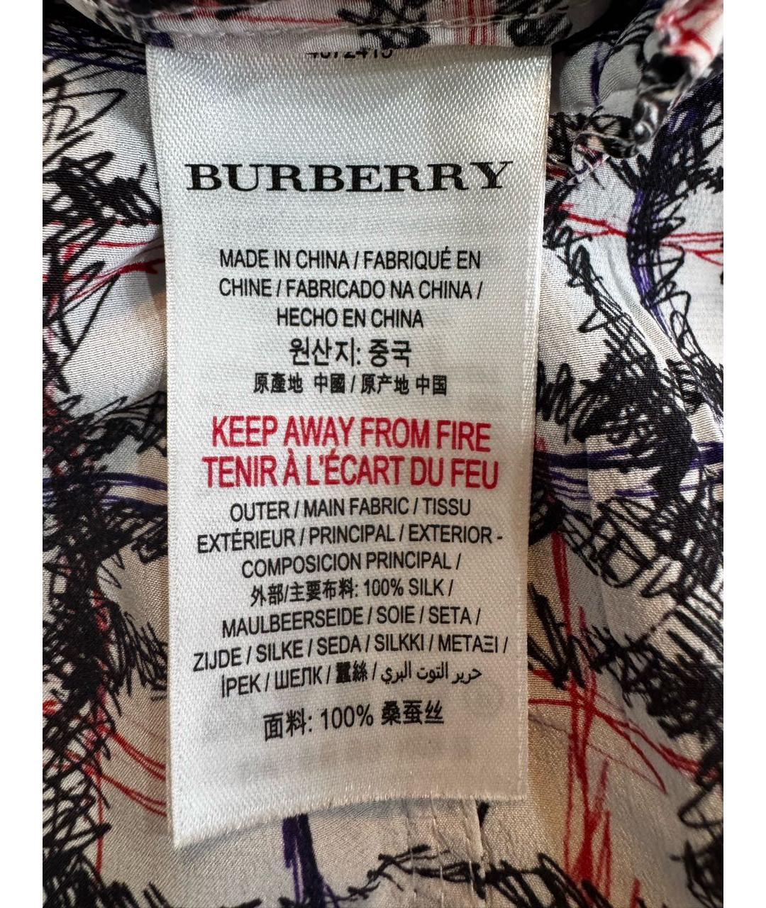 BURBERRY Шелковая юбка, фото 5