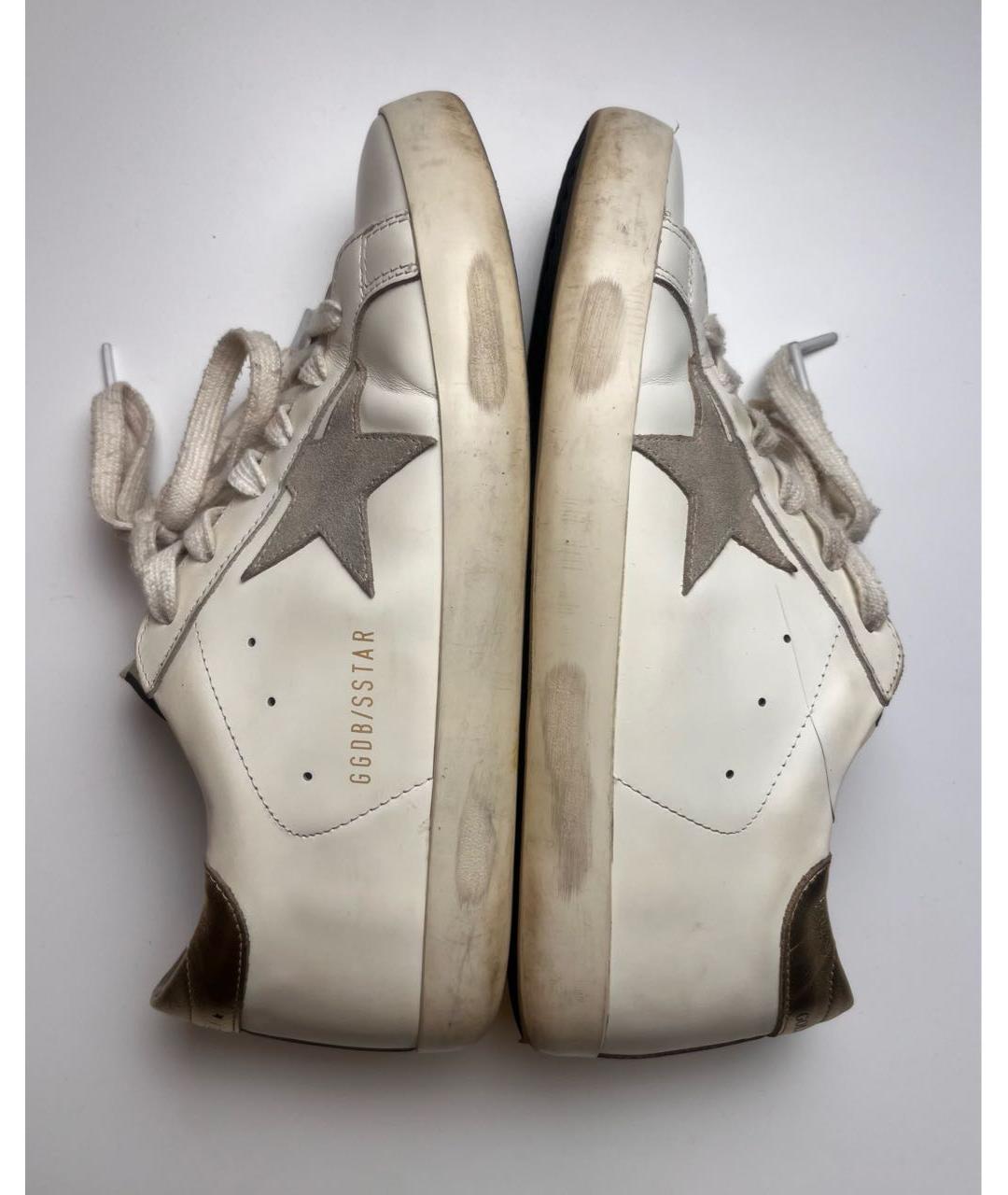 GOLDEN GOOSE Белые кожаные кеды, фото 6