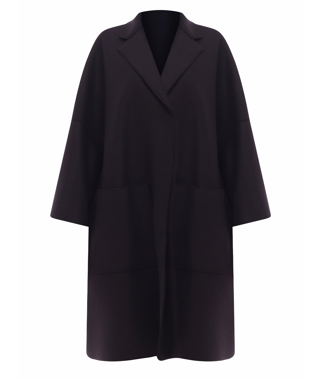 HERNO Черное шерстяное пальто, фото 1