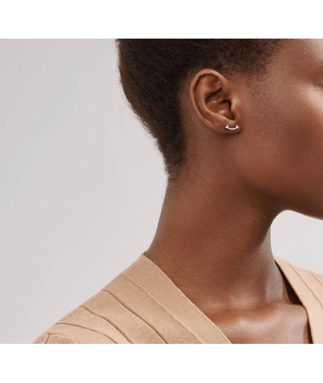 TIFFANY&CO Серебряные серьги из белого золота, фото 2