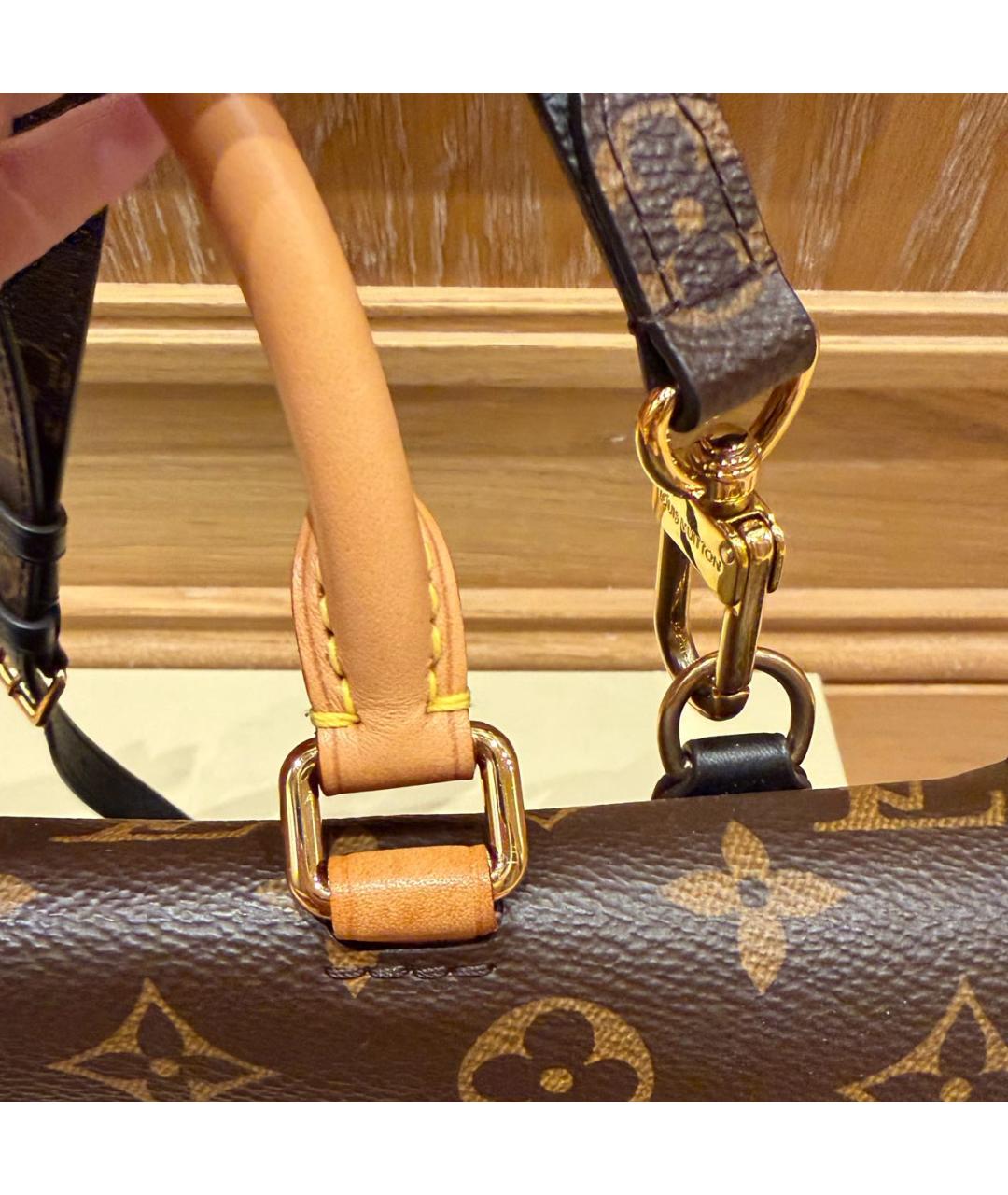 LOUIS VUITTON Коричневая сумка с короткими ручками, фото 5