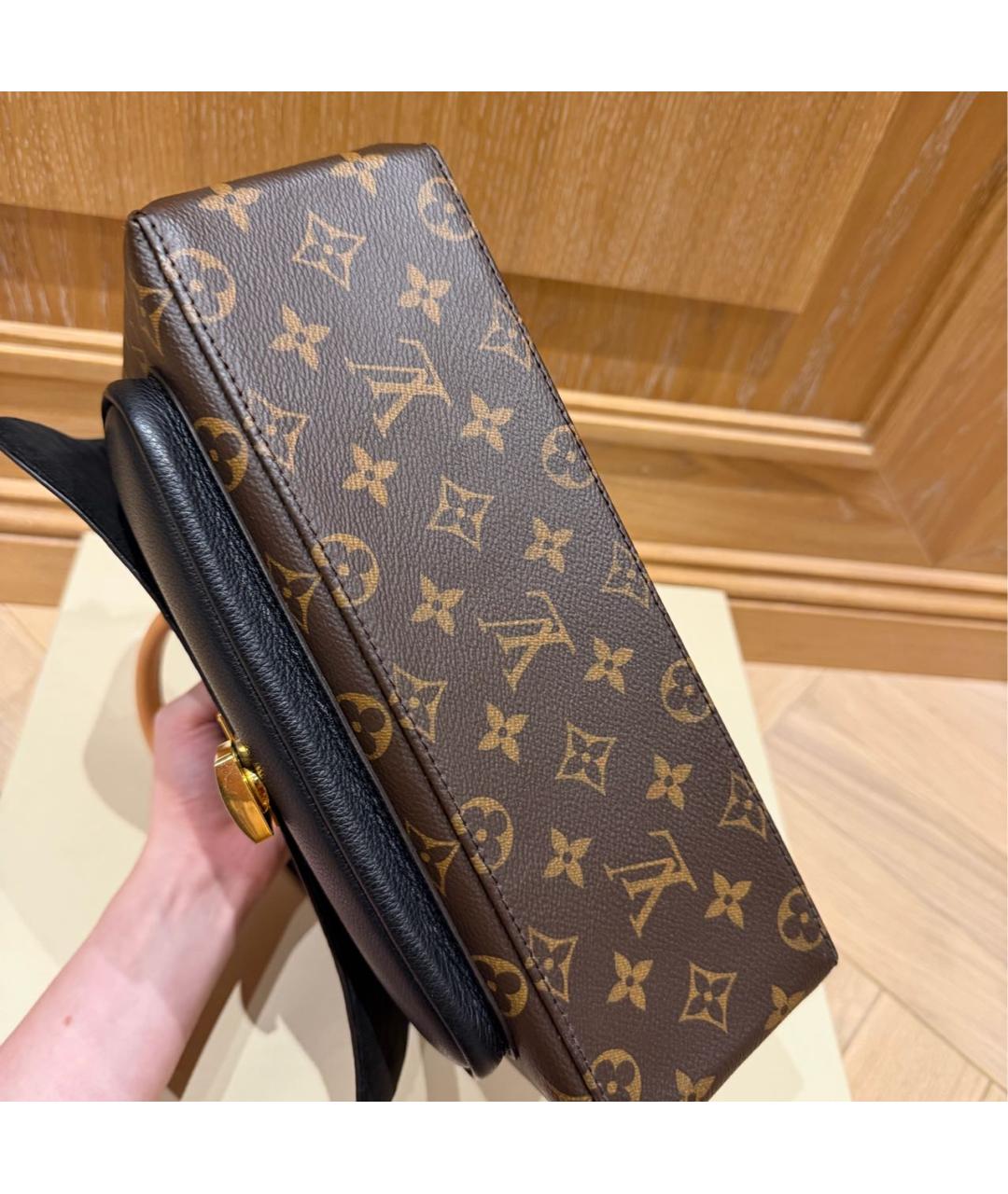 LOUIS VUITTON Коричневая сумка с короткими ручками, фото 6