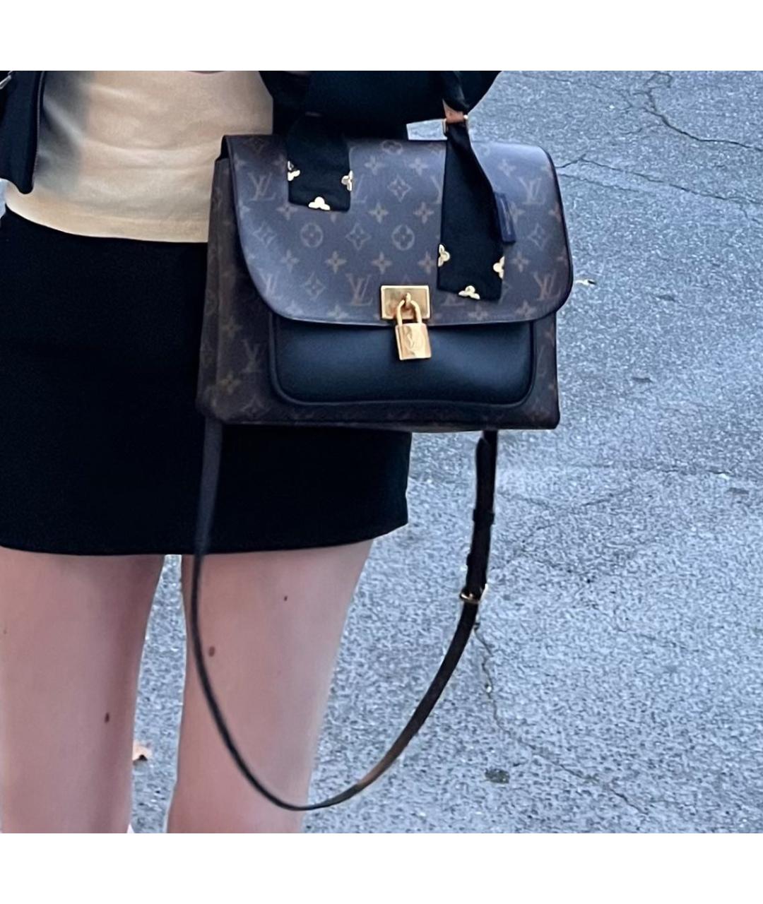 LOUIS VUITTON Коричневая сумка с короткими ручками, фото 7