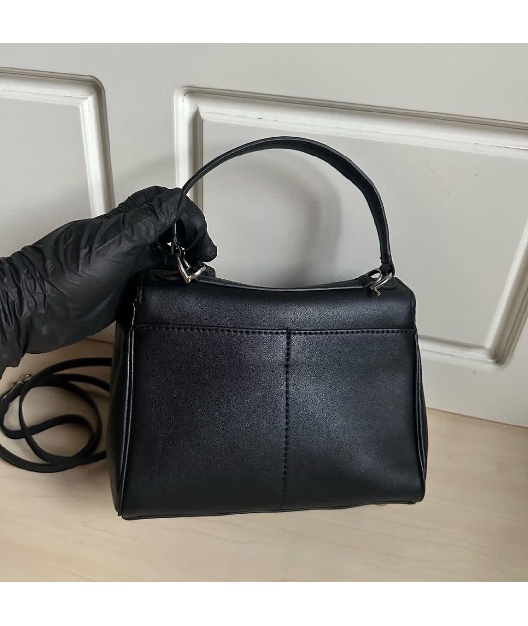 BALENCIAGA Черная кожаная сумка через плечо, фото 6