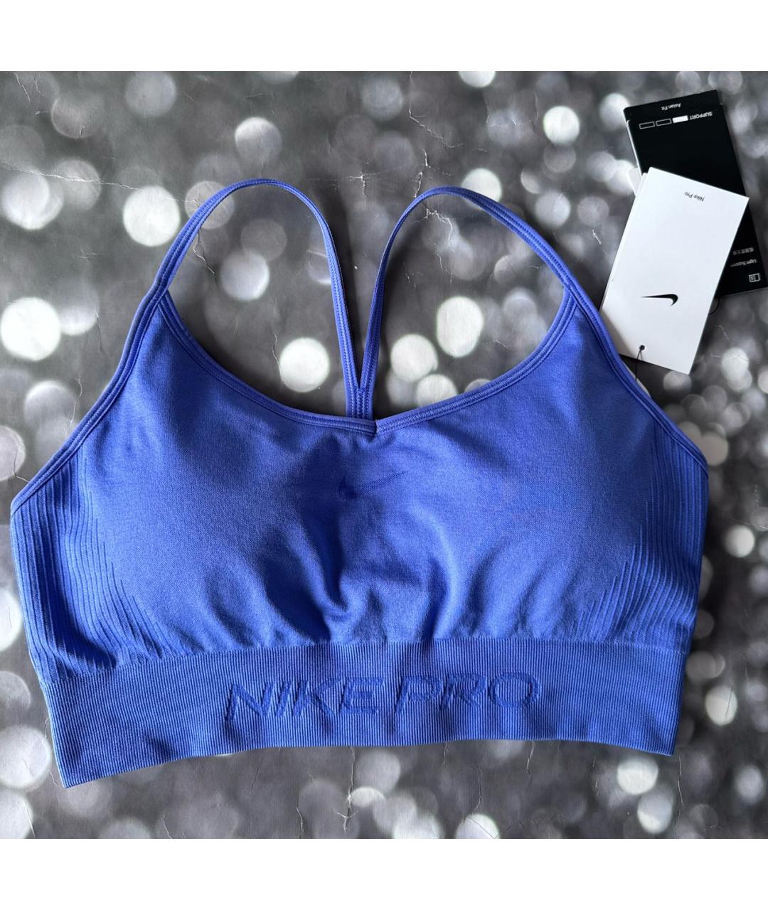 NIKE Синяя полиэстеровая майка, фото 9