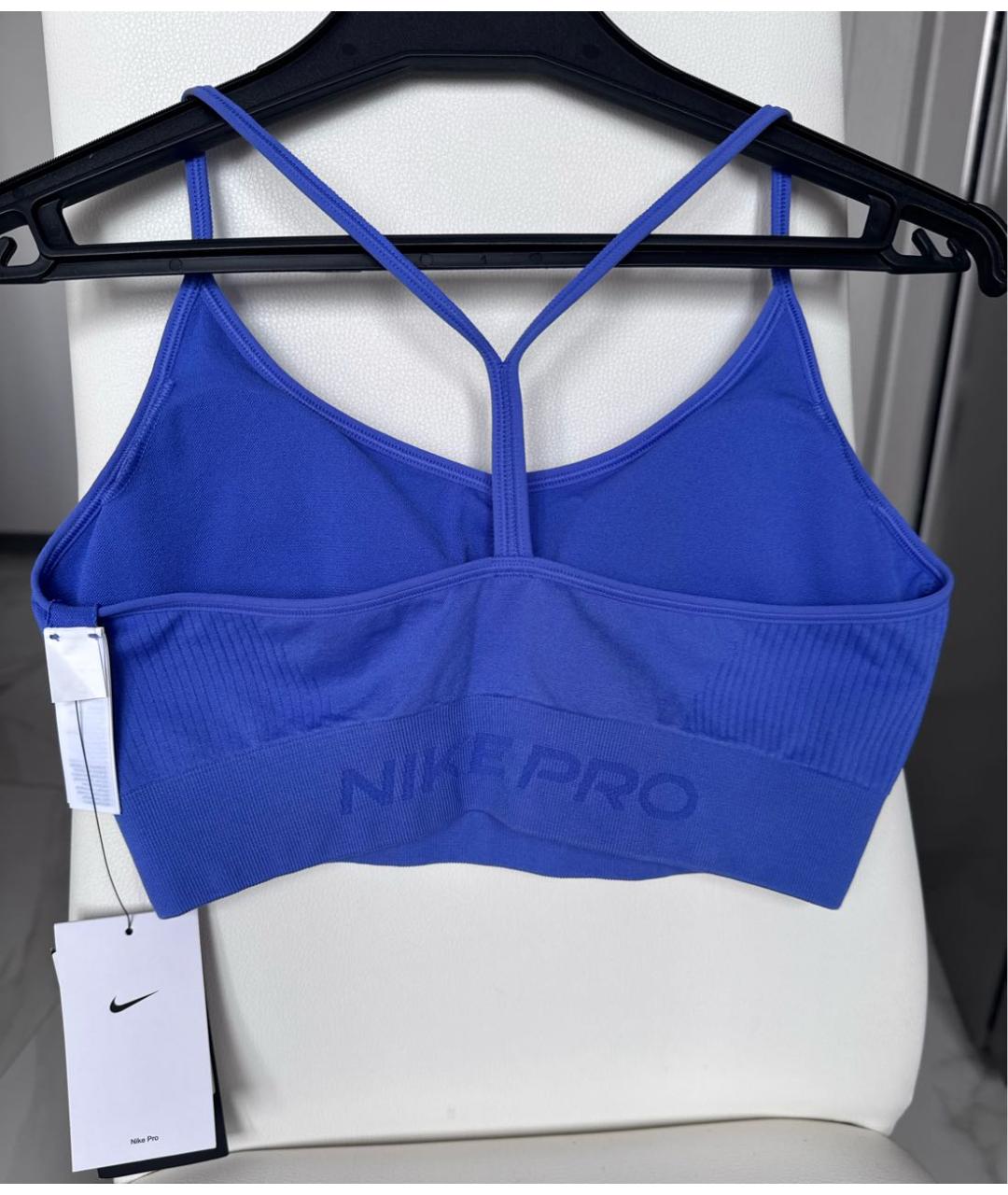 NIKE Синяя полиэстеровая майка, фото 5