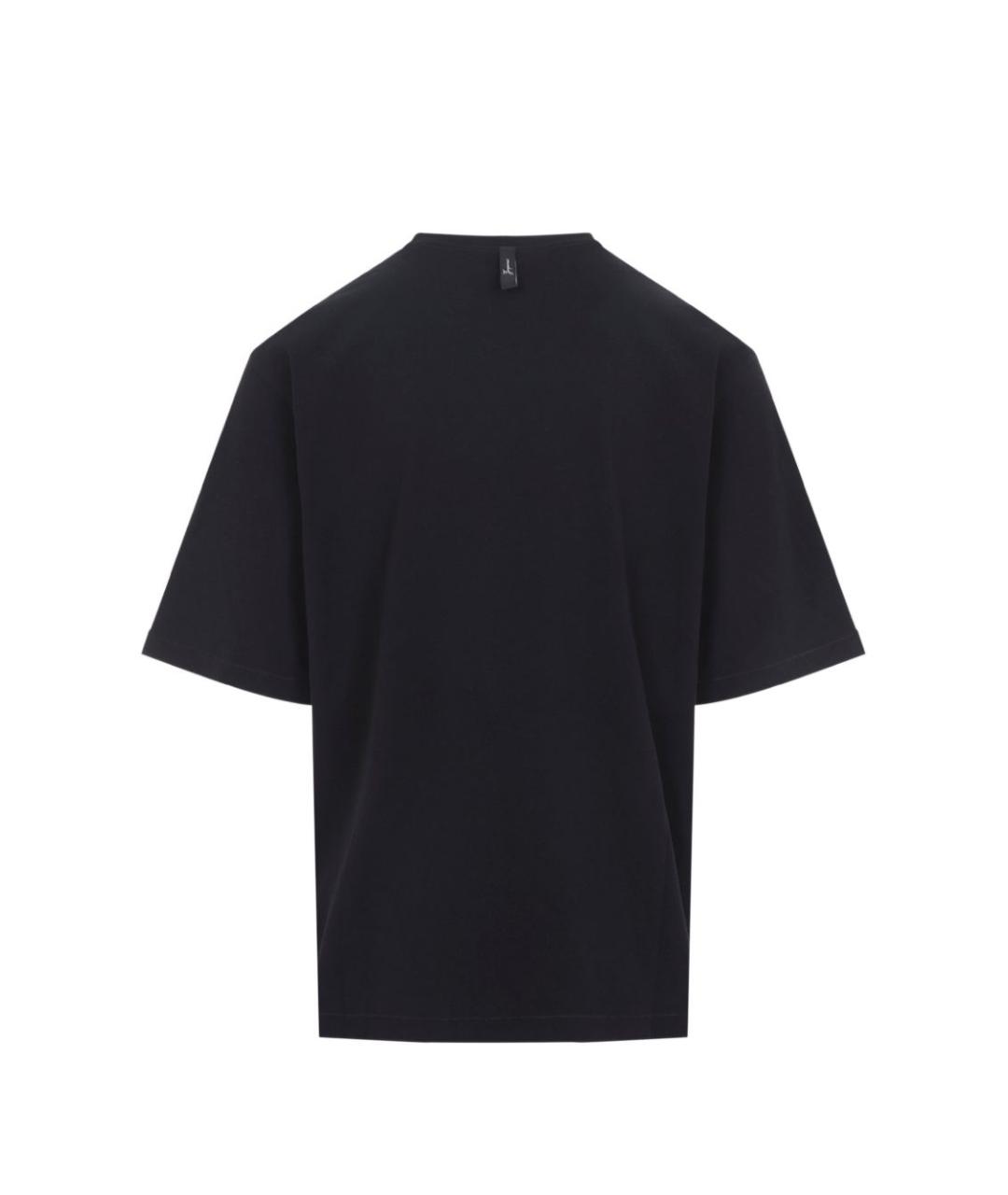 JACQUEMUS Черная хлопковая футболка, фото 3