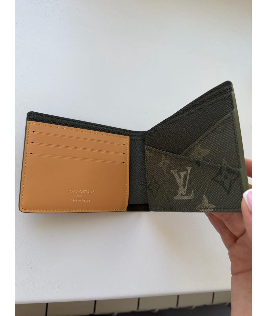 LOUIS VUITTON Хаки кошелек, фото 7