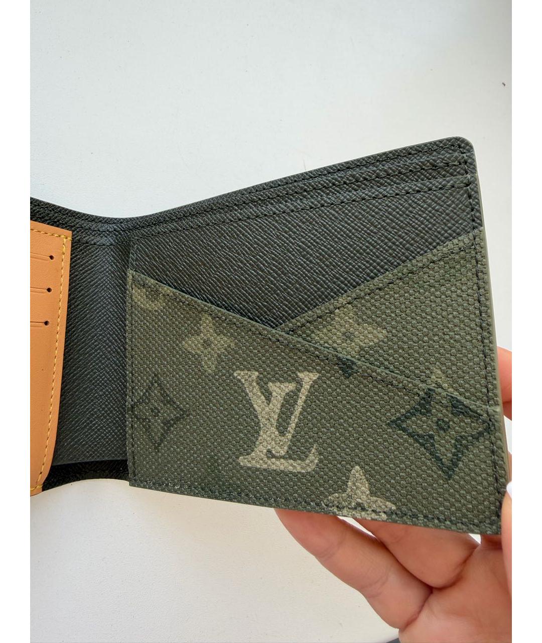 LOUIS VUITTON Хаки кошелек, фото 5