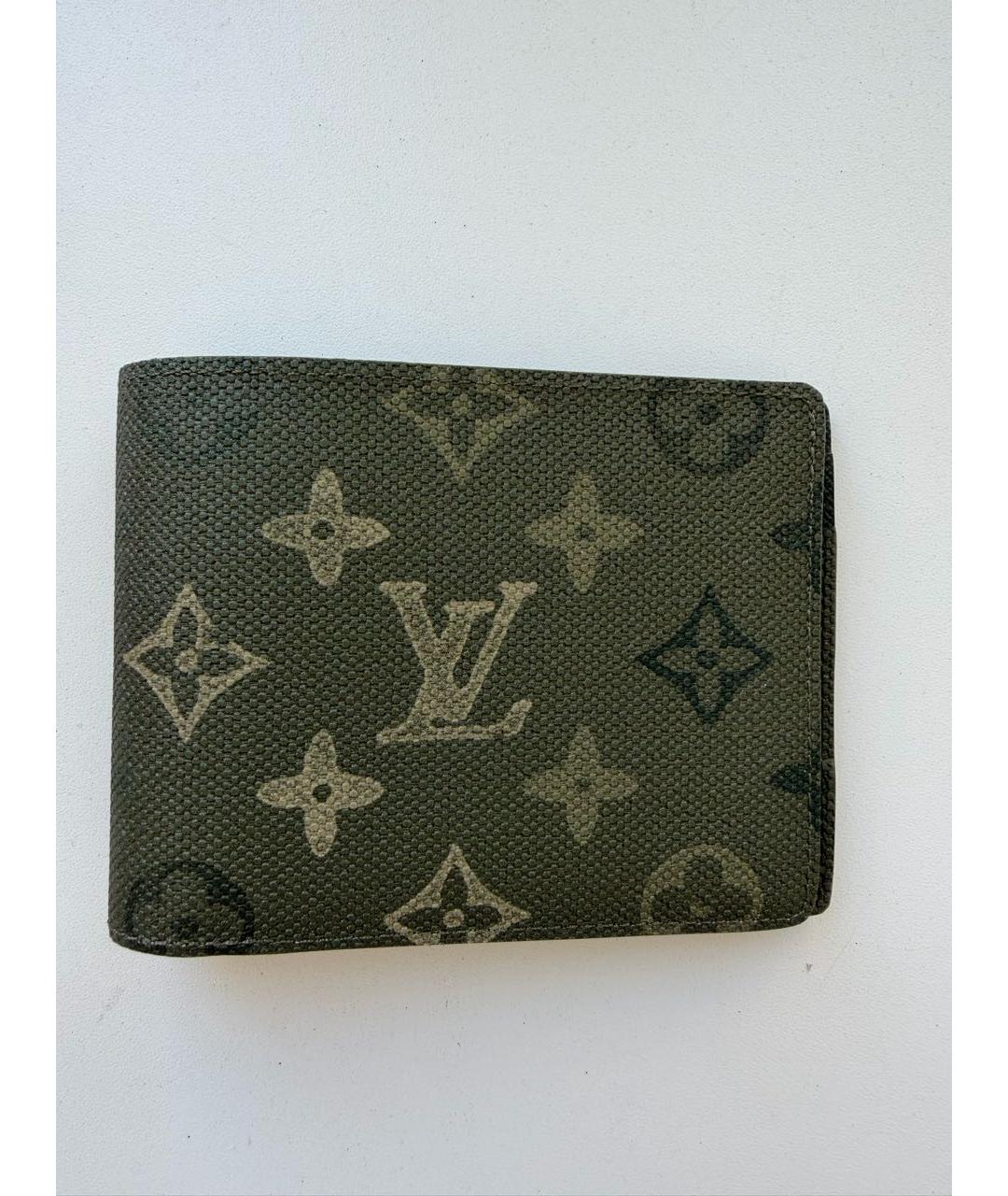 LOUIS VUITTON Хаки кошелек, фото 9
