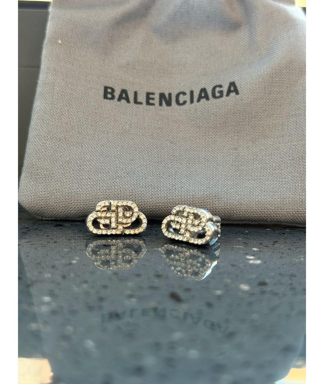 BALENCIAGA Серебряные серебряные серьги, фото 4