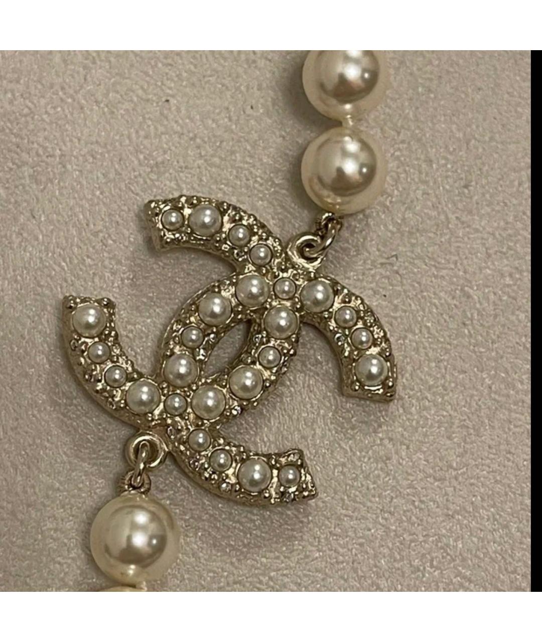 CHANEL Белый чокер, фото 4