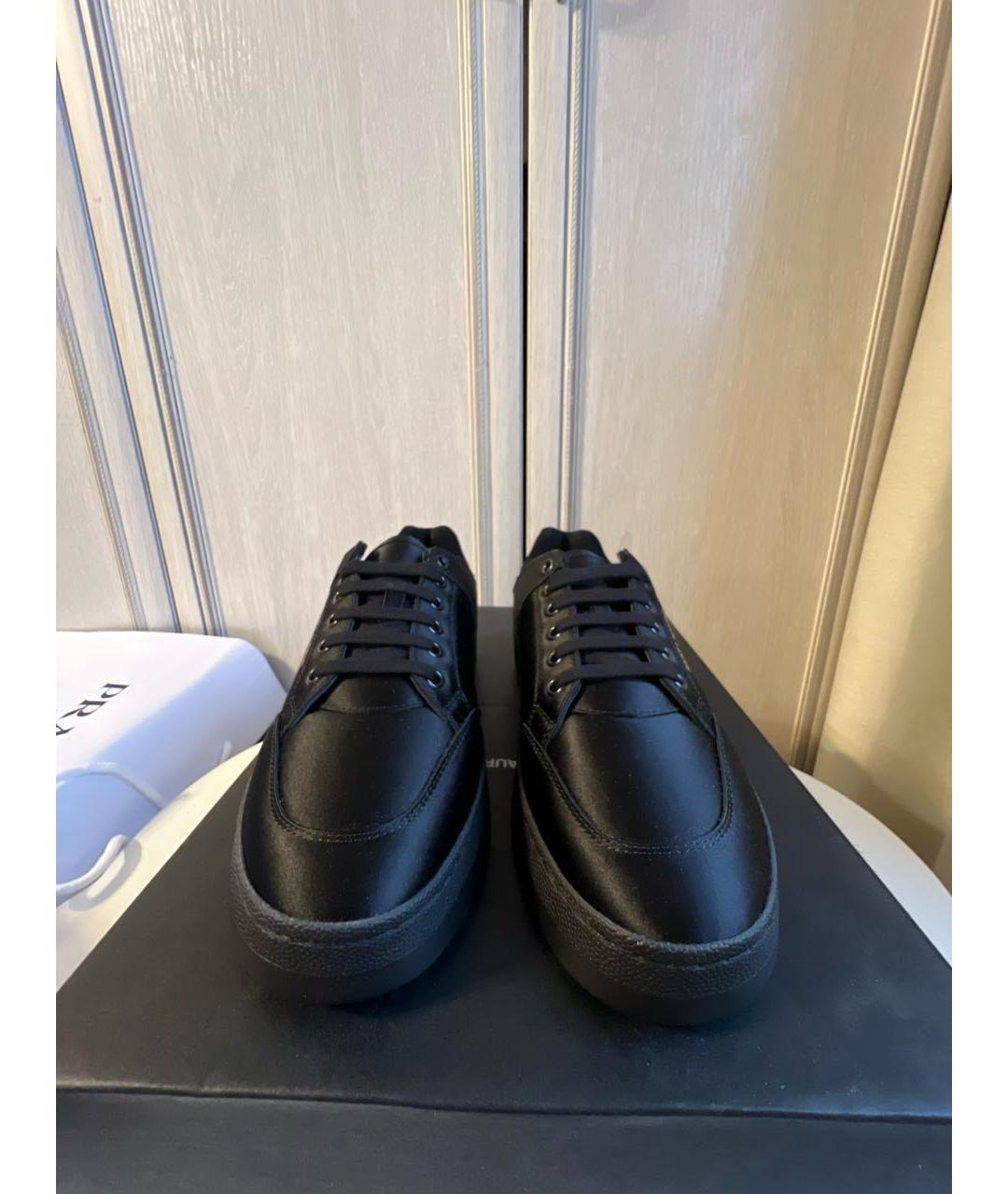 SAINT LAURENT Черные текстильные кроссовки, фото 2