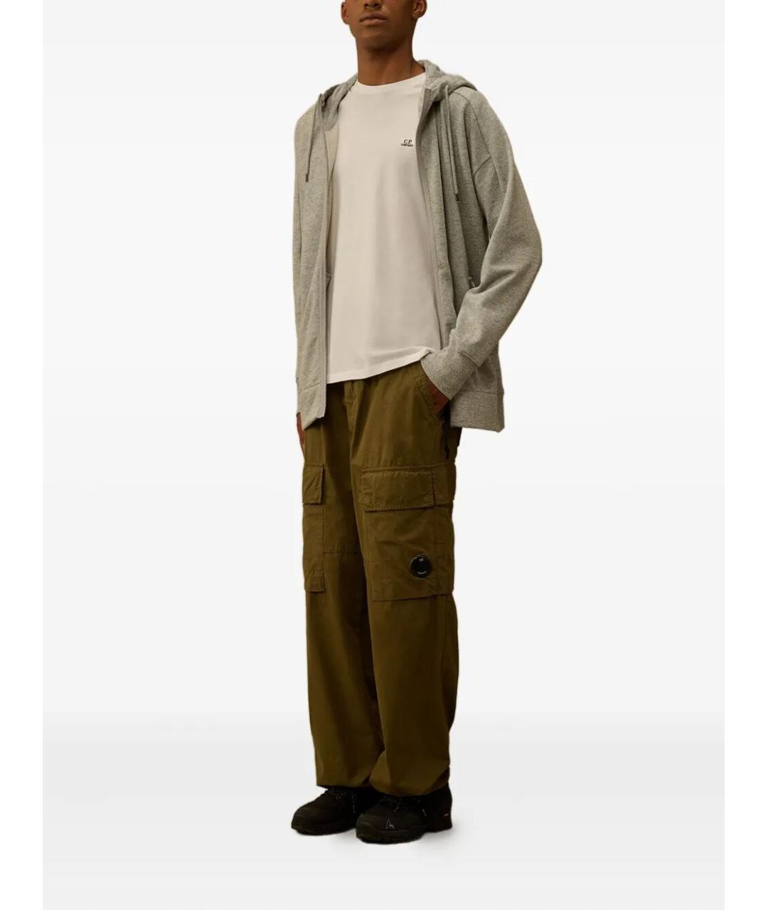 CP COMPANY Бежевая хлопковая футболка, фото 2
