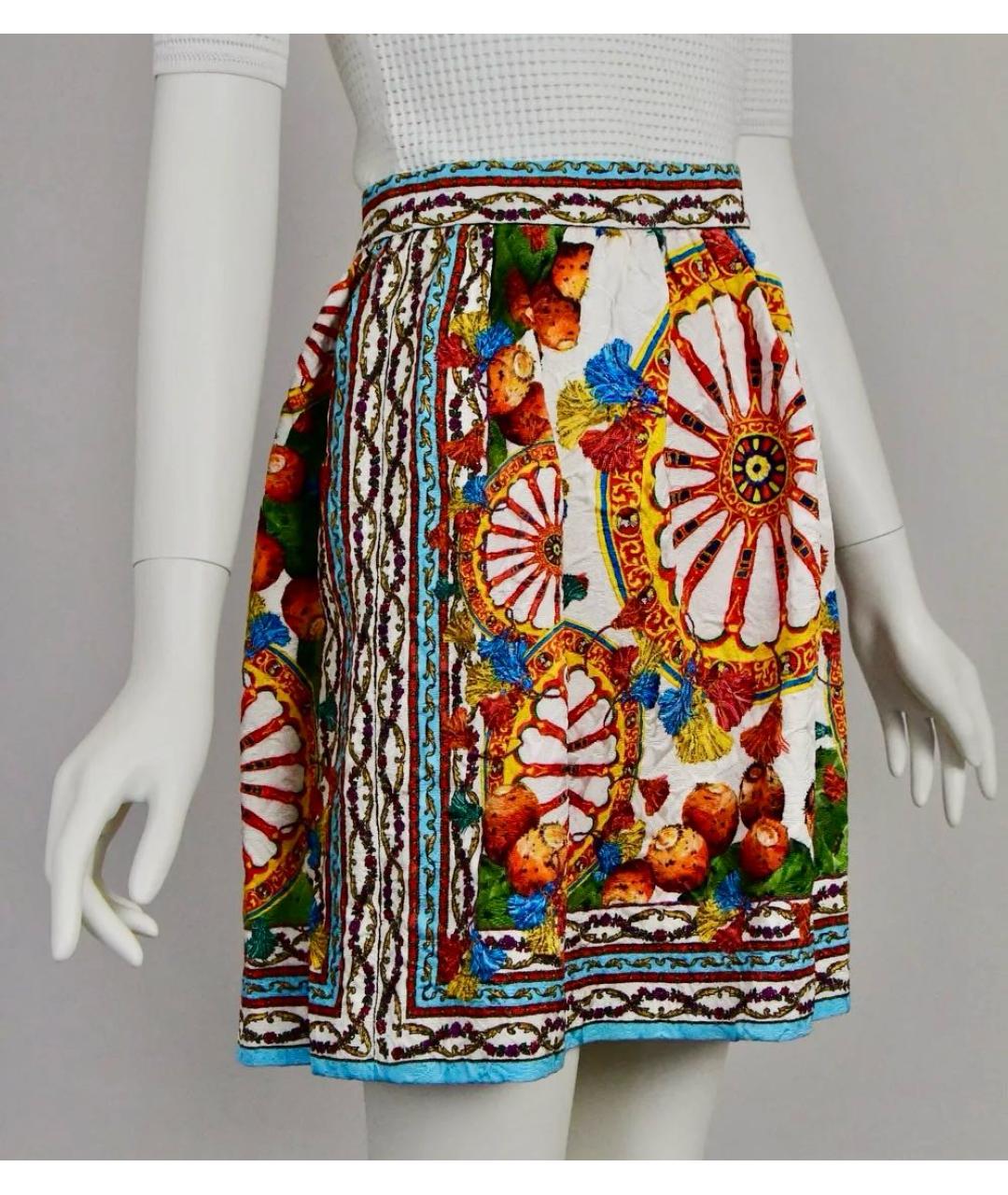 DOLCE&GABBANA Мульти юбка мини, фото 2