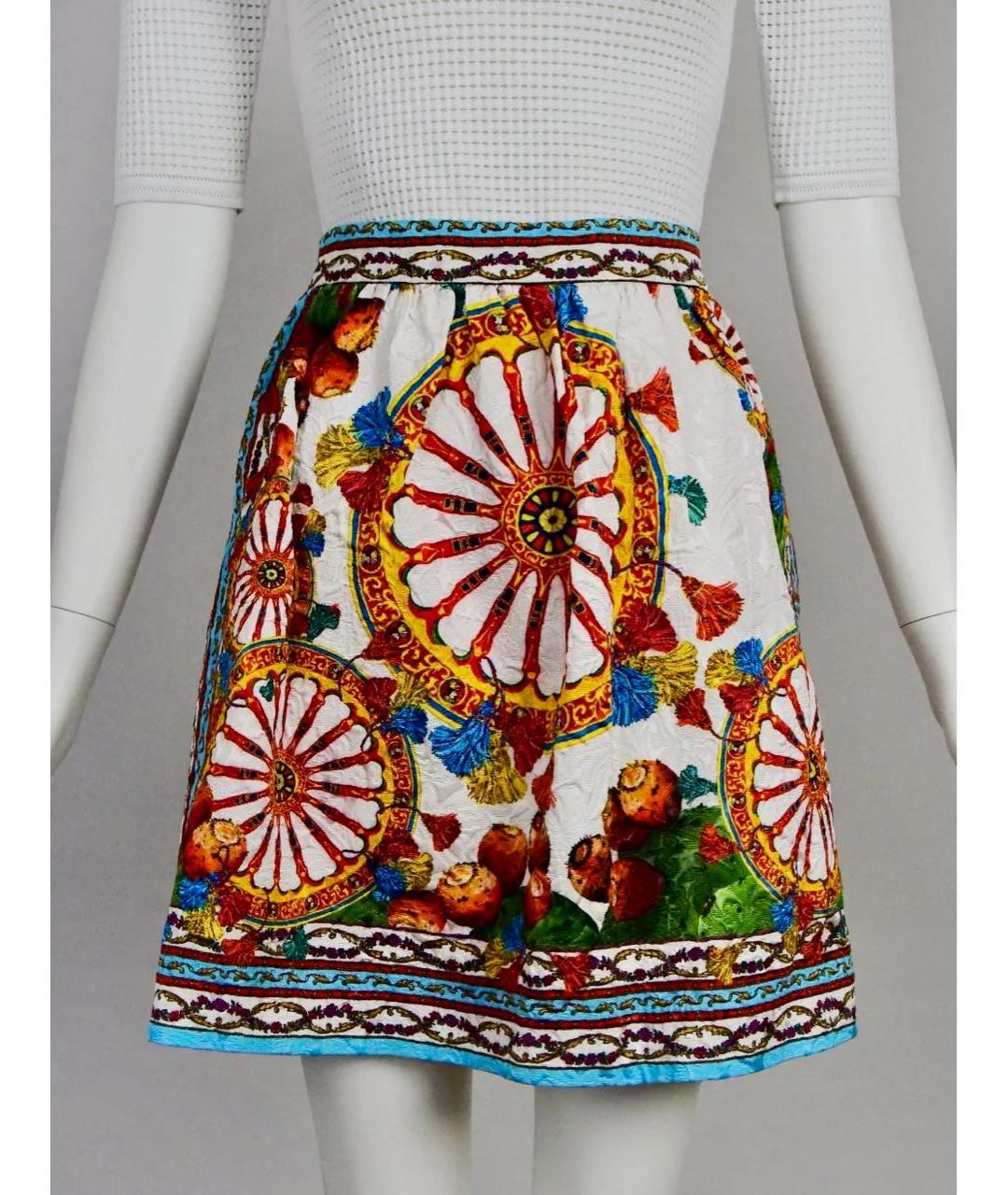 DOLCE&GABBANA Мульти юбка мини, фото 8