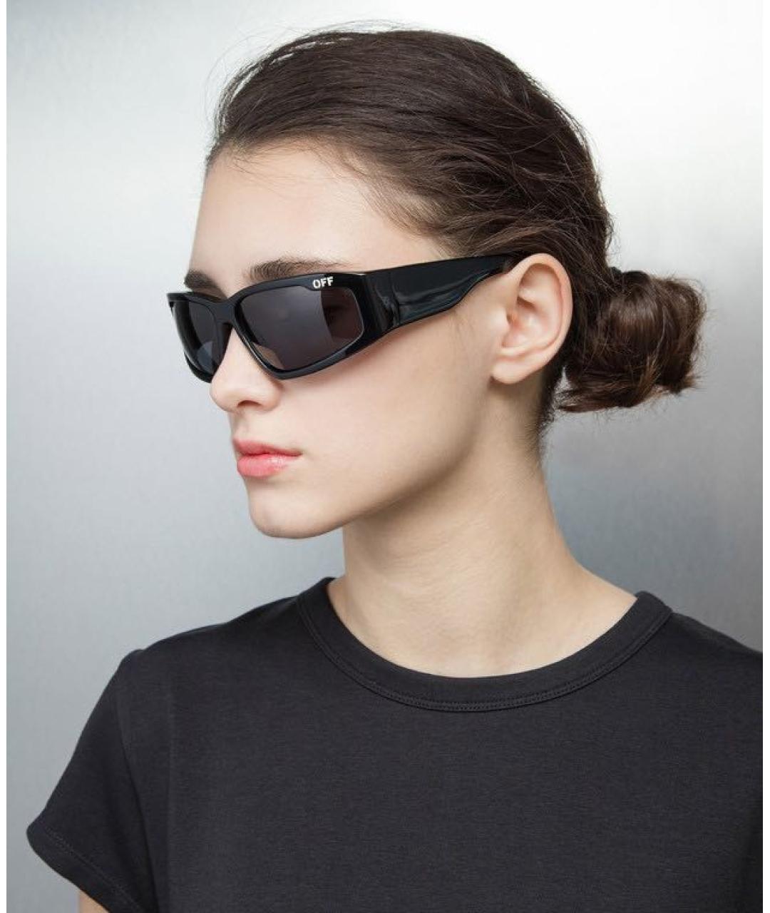 OFF-WHITE Черные солнцезащитные очки, фото 7