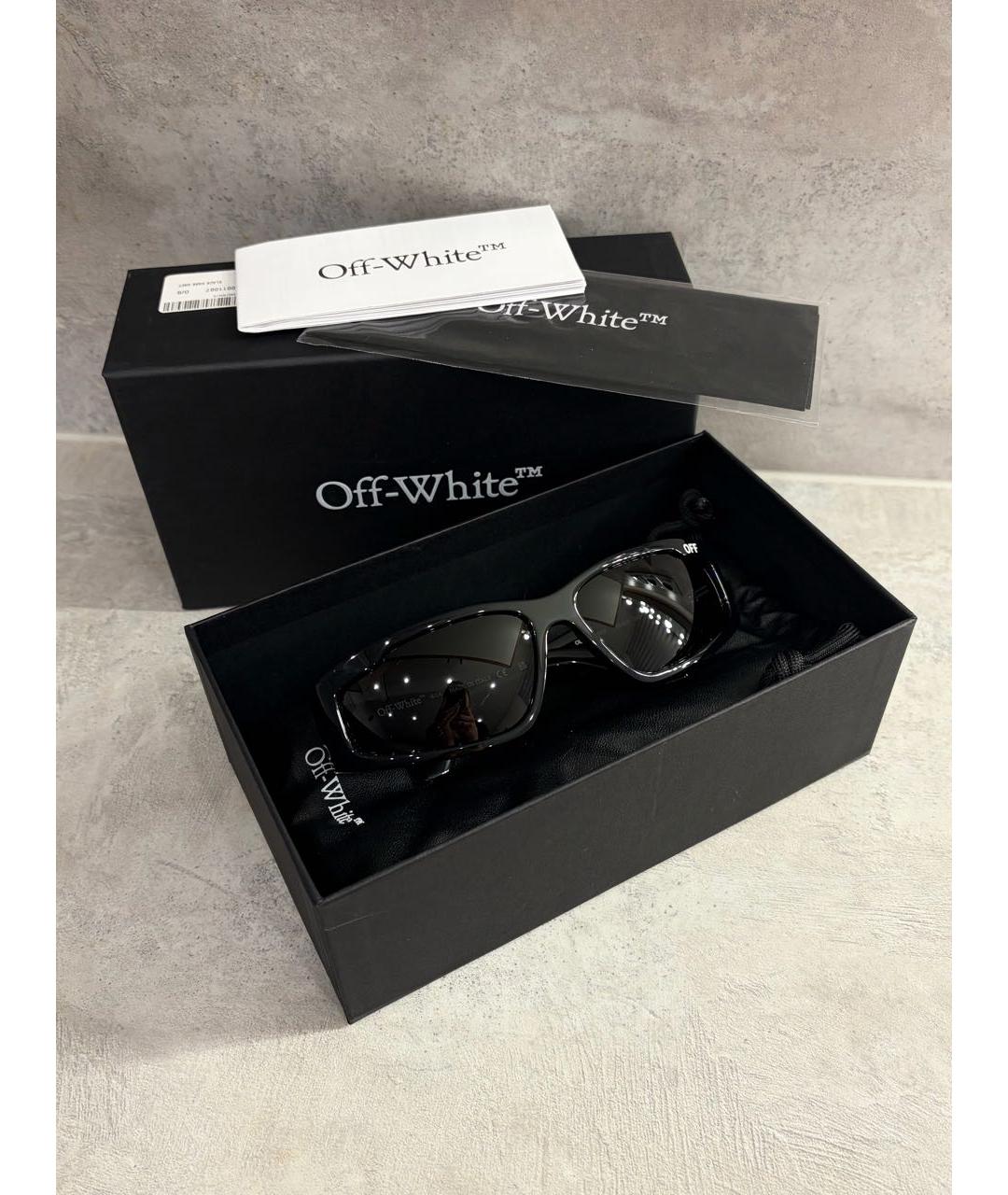 OFF-WHITE Черные солнцезащитные очки, фото 6