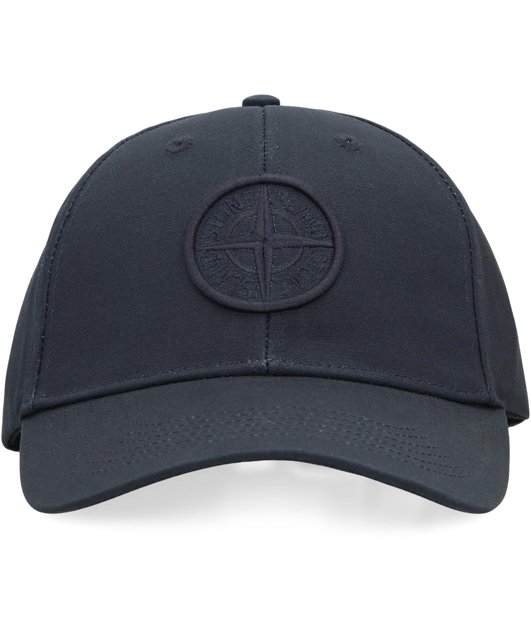 STONE ISLAND Синяя хлопковая кепка/бейсболка, фото 1