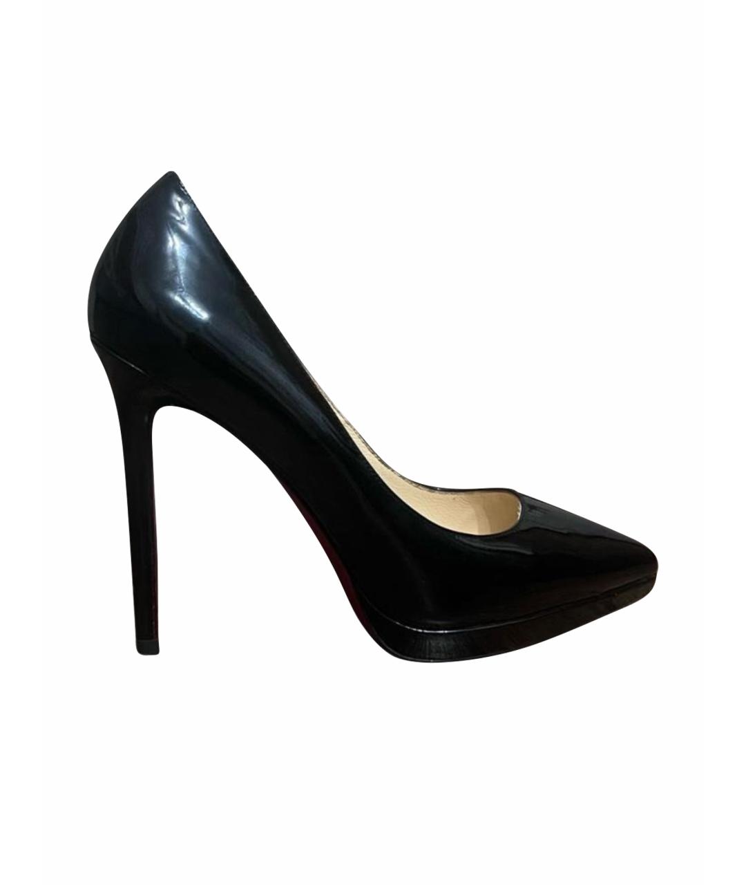 CHRISTIAN LOUBOUTIN Черные кожаные туфли, фото 9