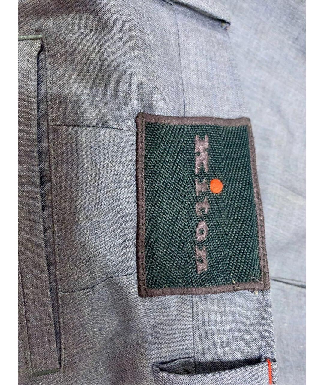 KITON Синие кашемировые повседневные брюки, фото 7