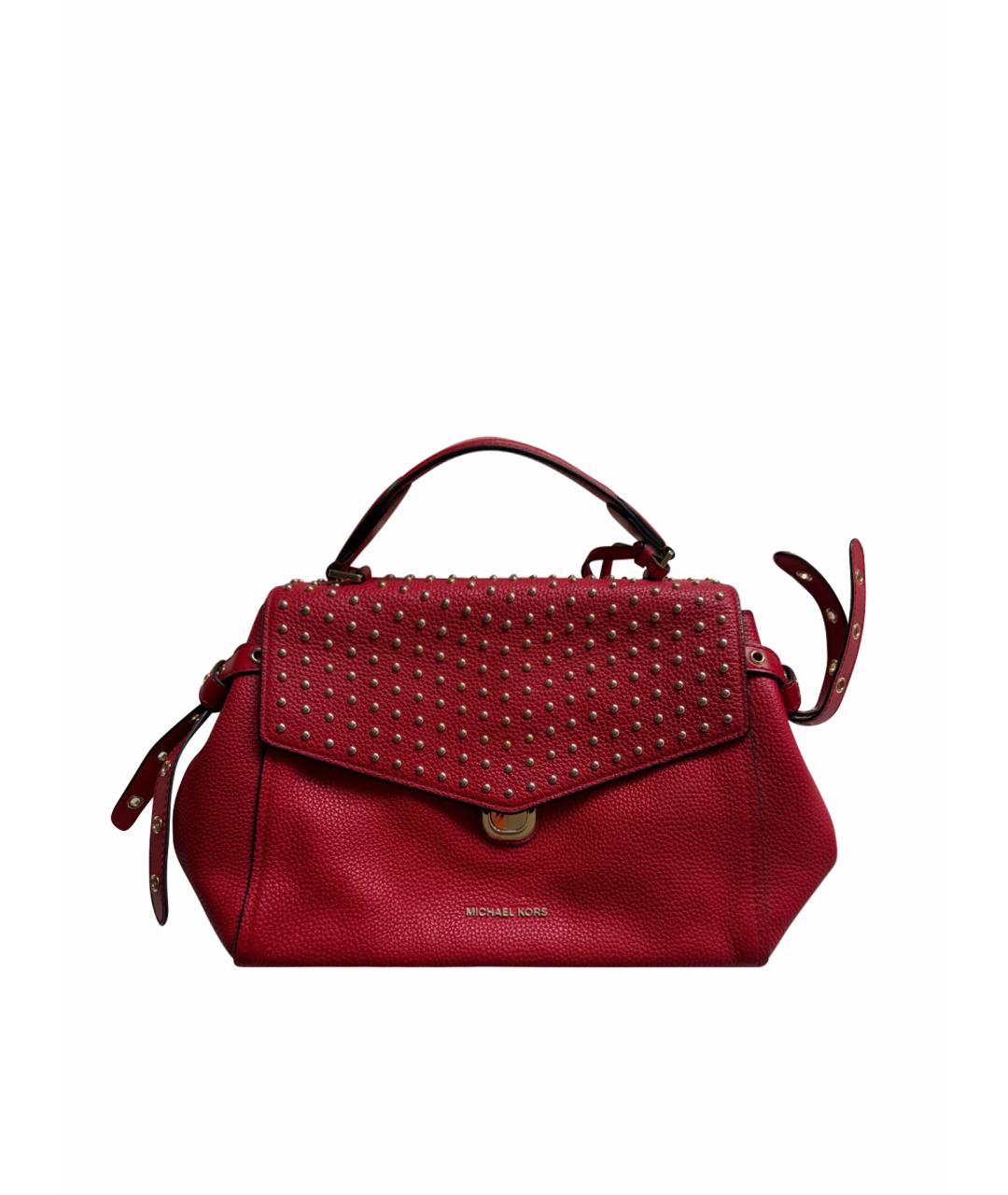MICHAEL KORS Красная кожаная сумка через плечо, фото 1