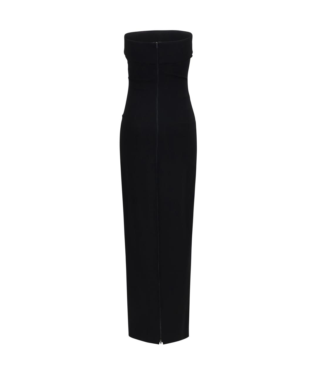 BALMAIN Черное вискозное вечернее платье, фото 2