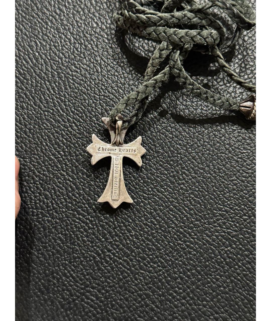 CHROME HEARTS Серебряное серебряное колье, фото 4