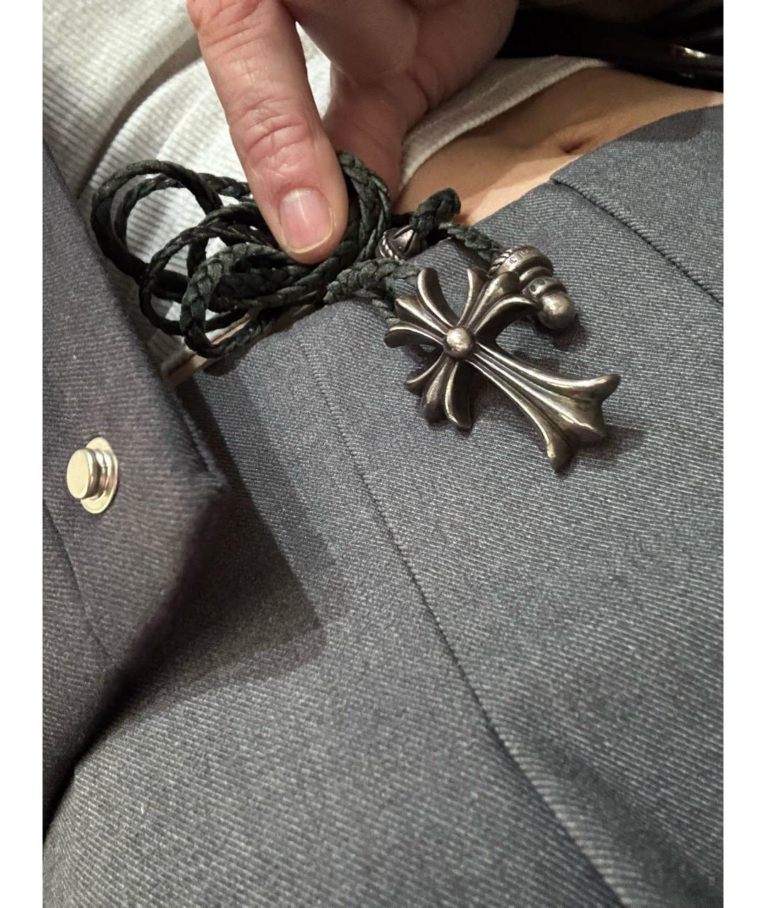CHROME HEARTS Серебряное серебряное колье, фото 3