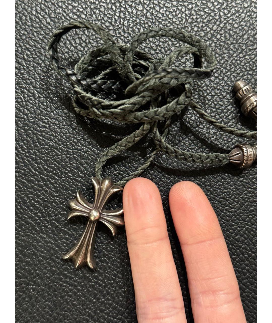 CHROME HEARTS Серебряное серебряное колье, фото 5
