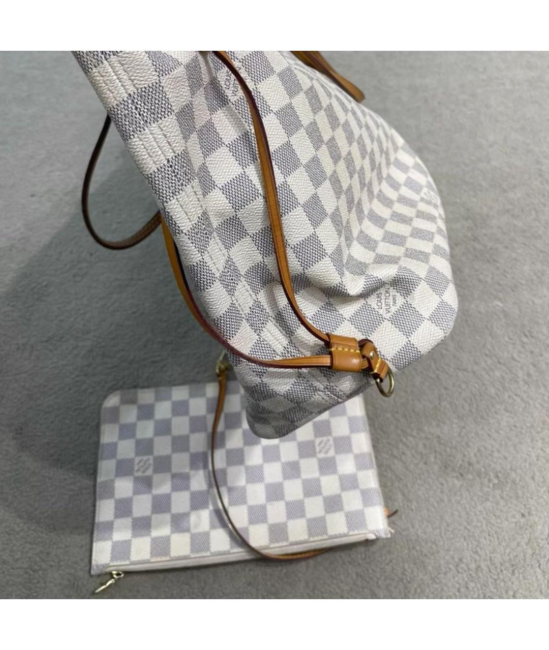 LOUIS VUITTON Белая сумка тоут, фото 4